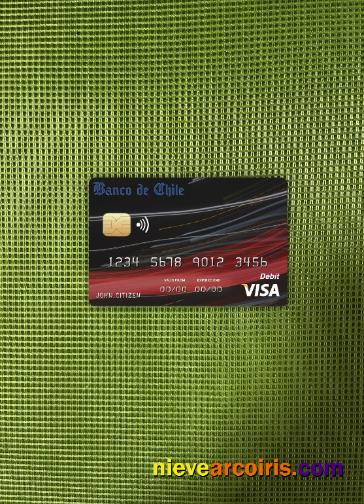 Chile Banco de Chile bank visa card photolook